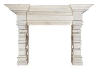 An Elizabethan Style Bath Stone Fireplace Surround Height 88 x width 115 x depth 23 inches. — CIRCA 1870, AFTER THE 16TH CENTURY EXAMPLE AT COOMBE ABBEY, WARWICKSHIRE