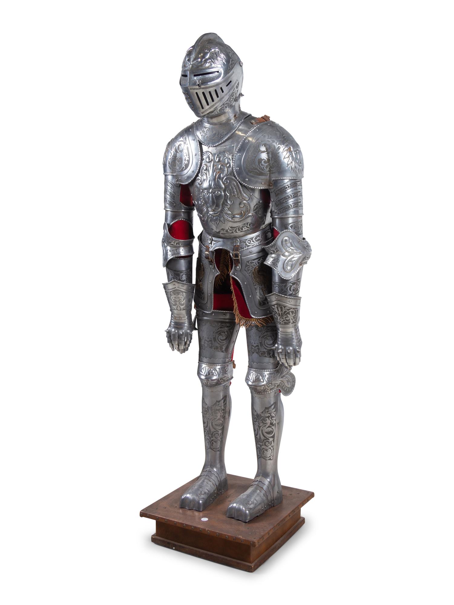 A Model of a Medieval Suit of Armor