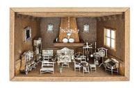 A Collection of Three American Dioramas Height overall 24 3/4 inches. — 20TH CENTURY