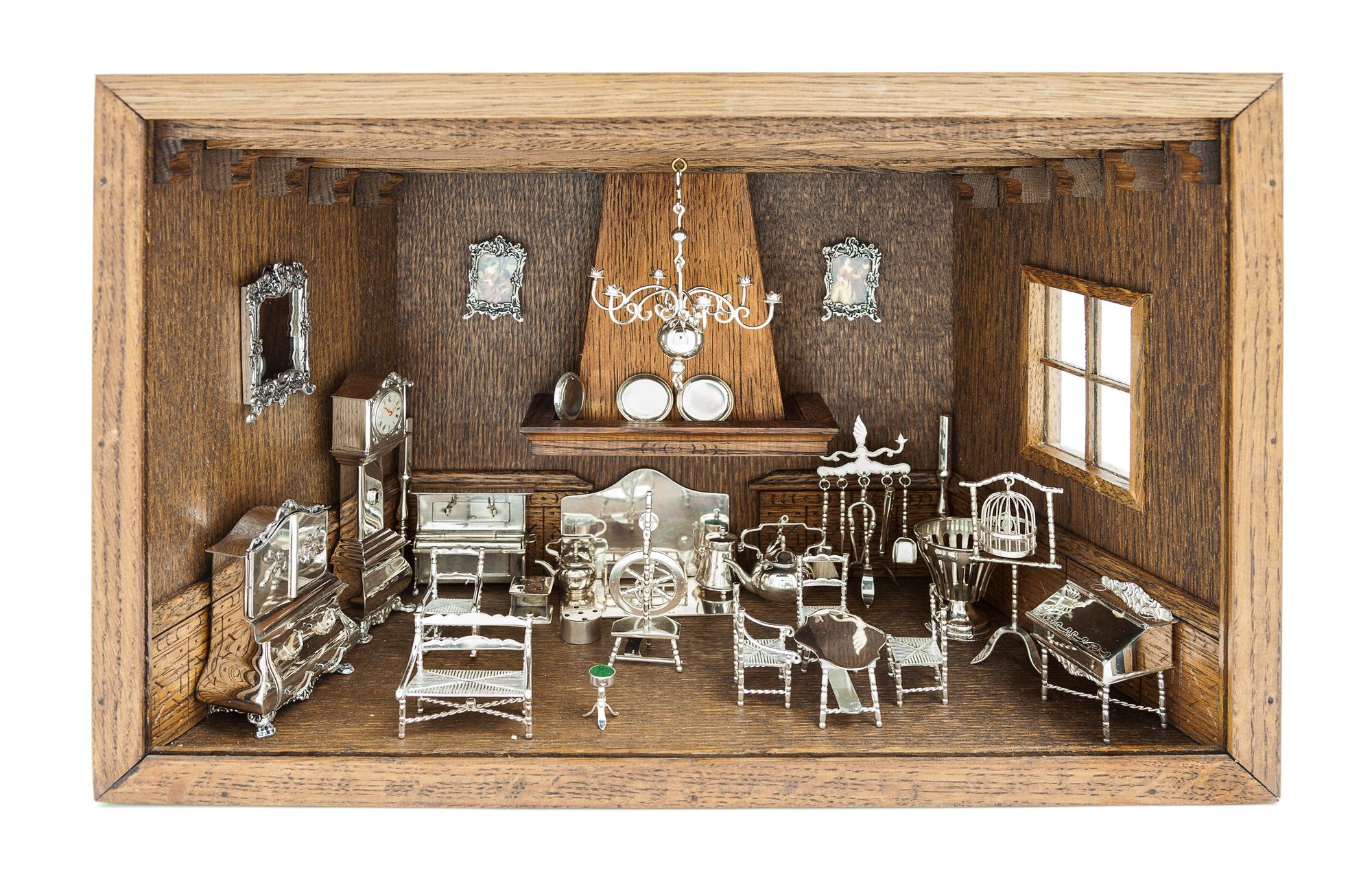 A Collection of Three American Dioramas Height overall 24 3/4 inches. — 20TH CENTURY