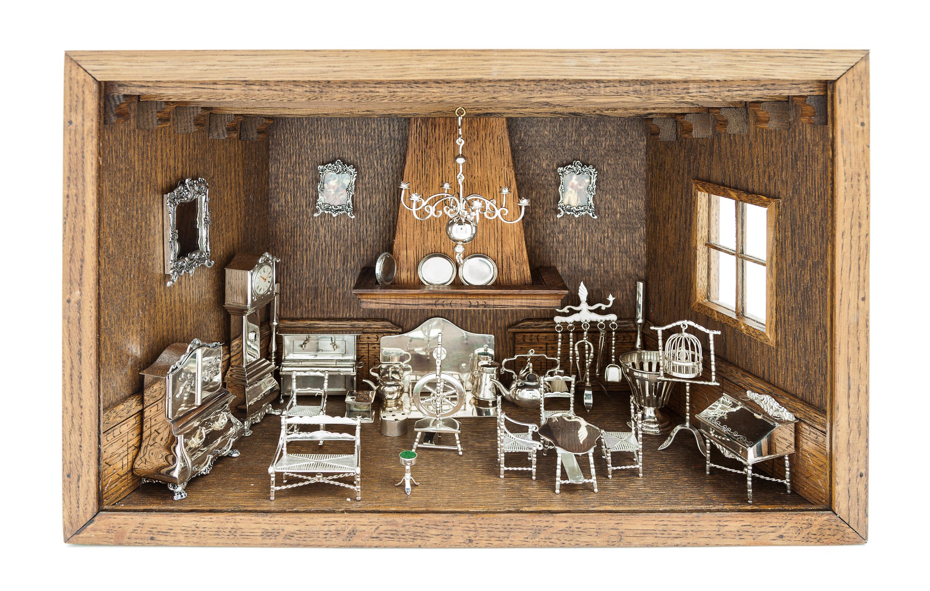 A Collection of Three American Dioramas Height overall 24 3/4 inches. — 20TH CENTURY