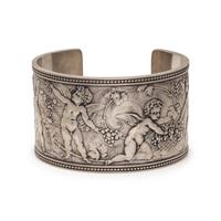 TIFFANY & CO., STERLING SILVER MAKERS ANGEL CUFF BRACELET