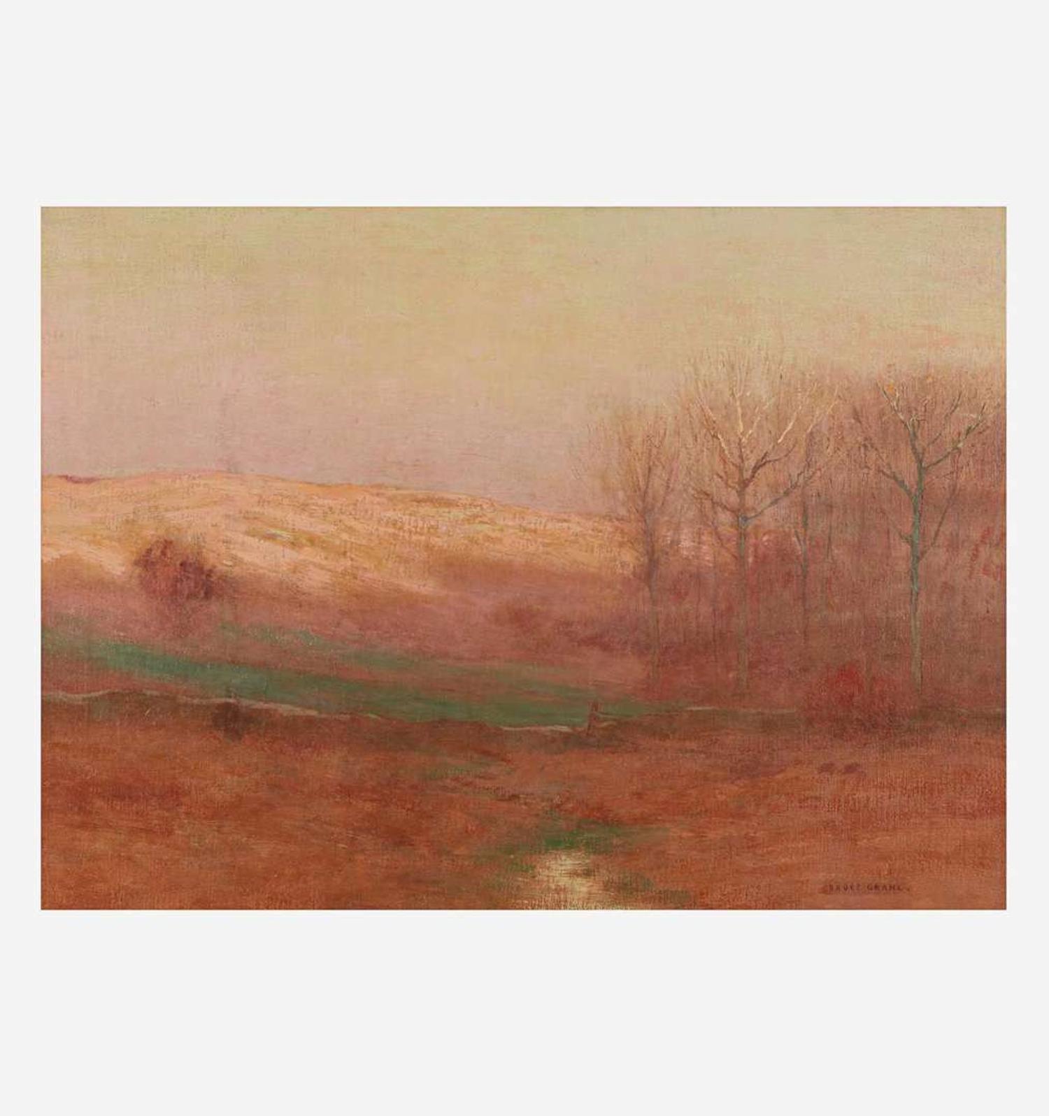 Bruce Crane (American, 1857–1937) Field at Dusk