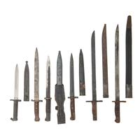 Lot of 6 Assorted WWII-era International Bayonets