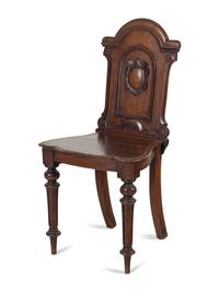 An English Mahogany Hall Chair