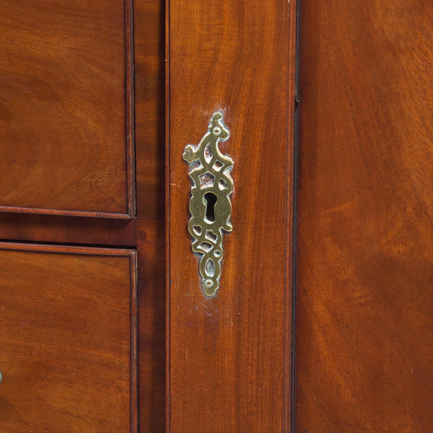 A Late Federal Mahogany Wardrobe