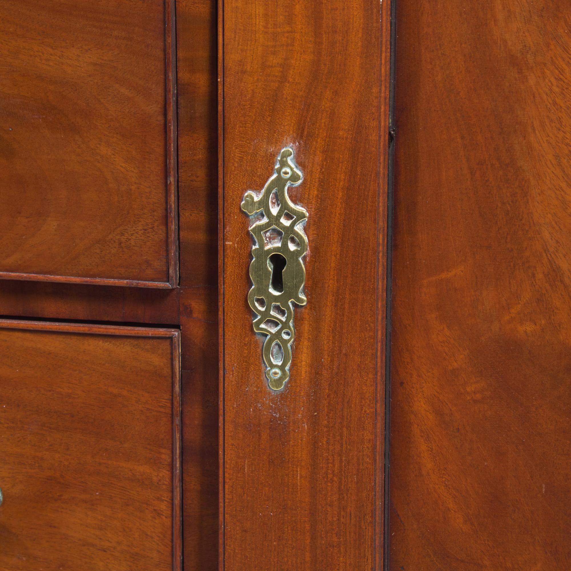 A Late Federal Mahogany Wardrobe