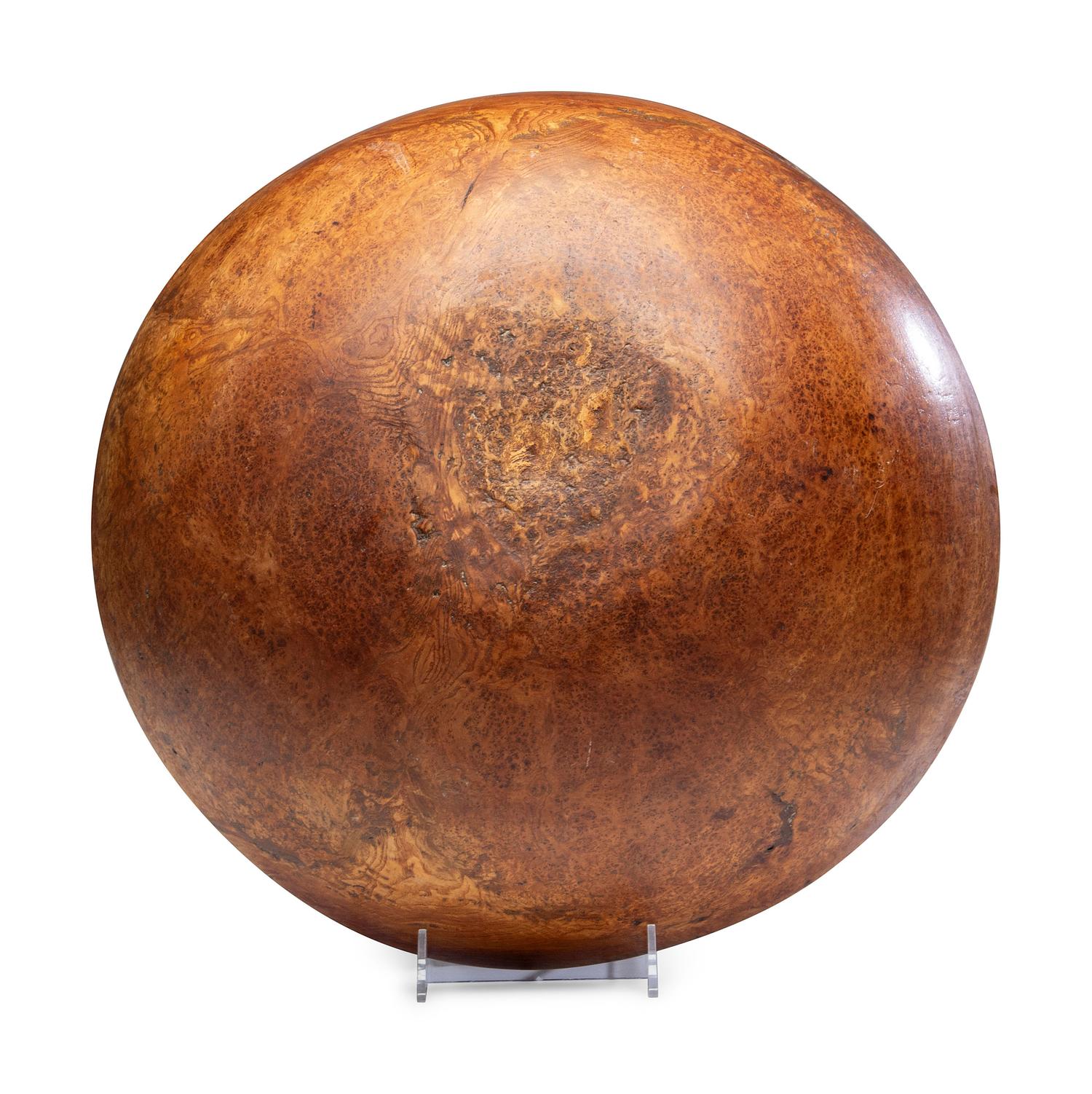 A Large Burl Maple or Ash Bowl