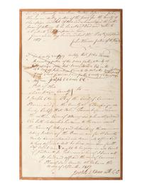KENTON, Simon (1755-1836). Legal document signed ("Simon Kenton") conferring power of attorney to William Ward. Champaign County, Ohio, 16 September 1807.