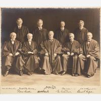 [Americana] [Supreme Court of the United States] Taft, William Howard, et al. Signed Photo of the Supreme Court
