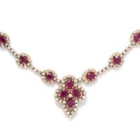 RUBY AND DIAMOND NECKLACE
