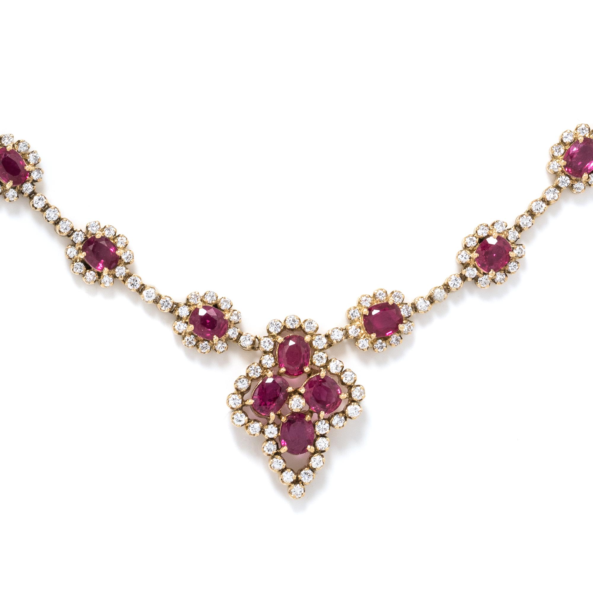 RUBY AND DIAMOND NECKLACE
