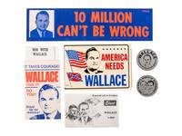 [WALLACE, George]. A group of posters, pamphlets, and other ephemera from Wallace's 1968 presidential campaign, comprising: