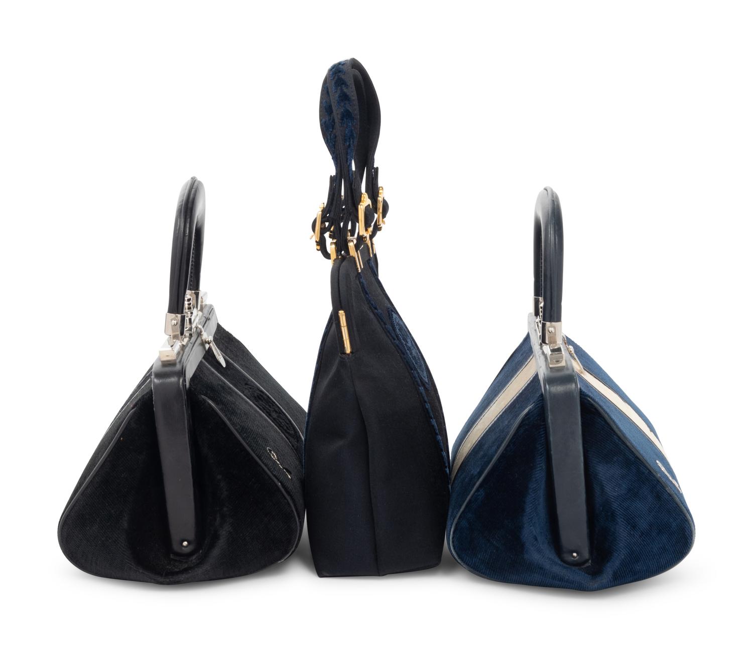 Three Roberta Di Camerino Frame Bags, 1970s