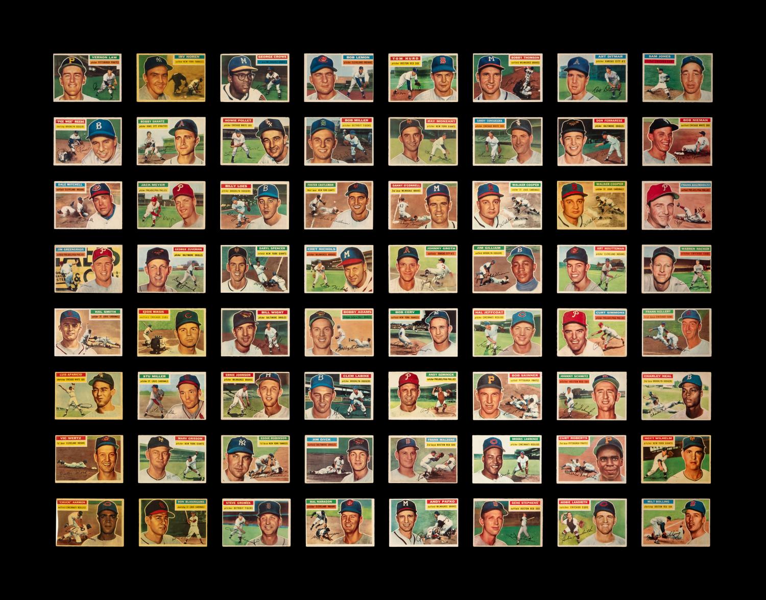 A Near Set of 1956 Topps Baseball Cards (330/340)