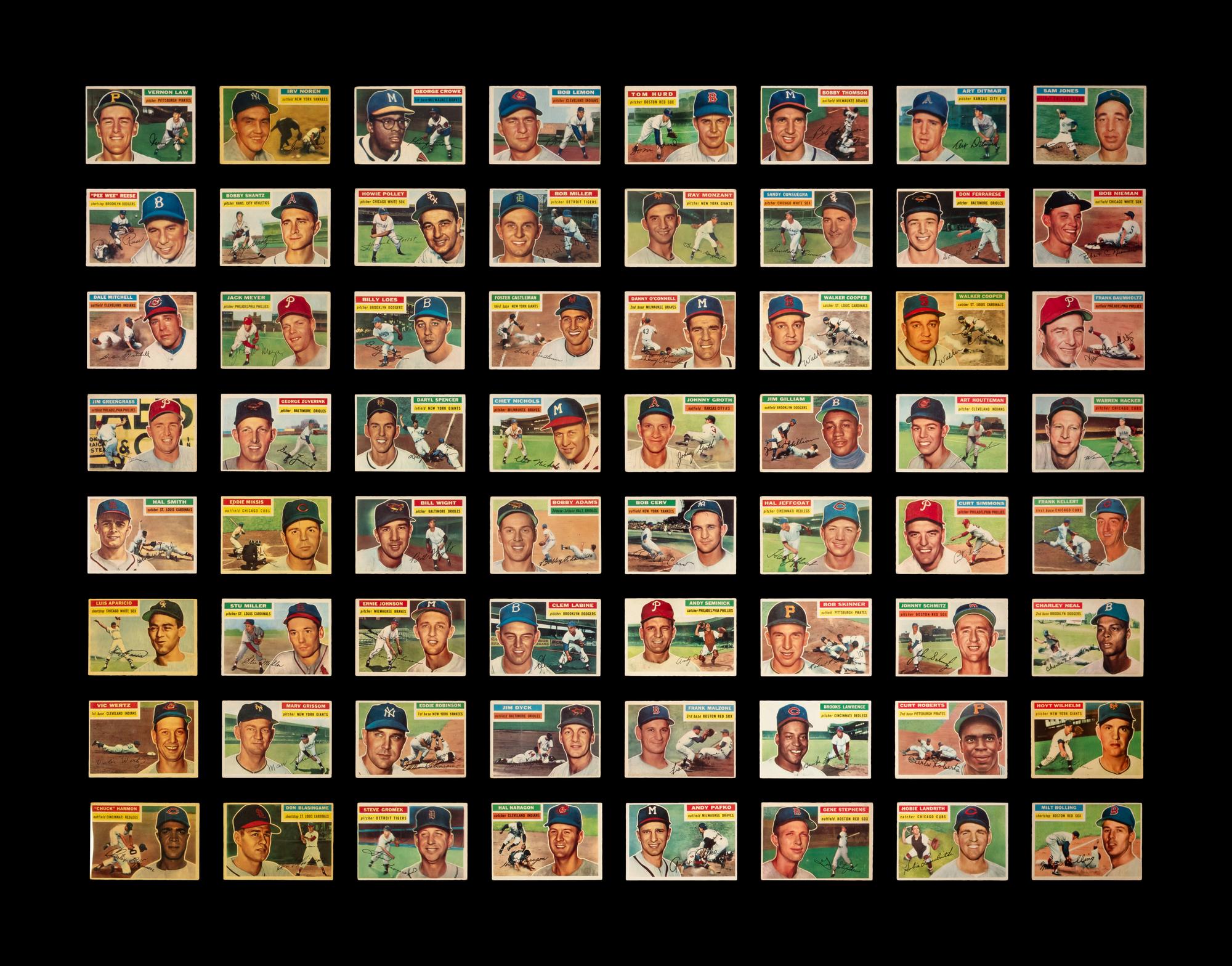 A Near Set of 1956 Topps Baseball Cards (330/340)
