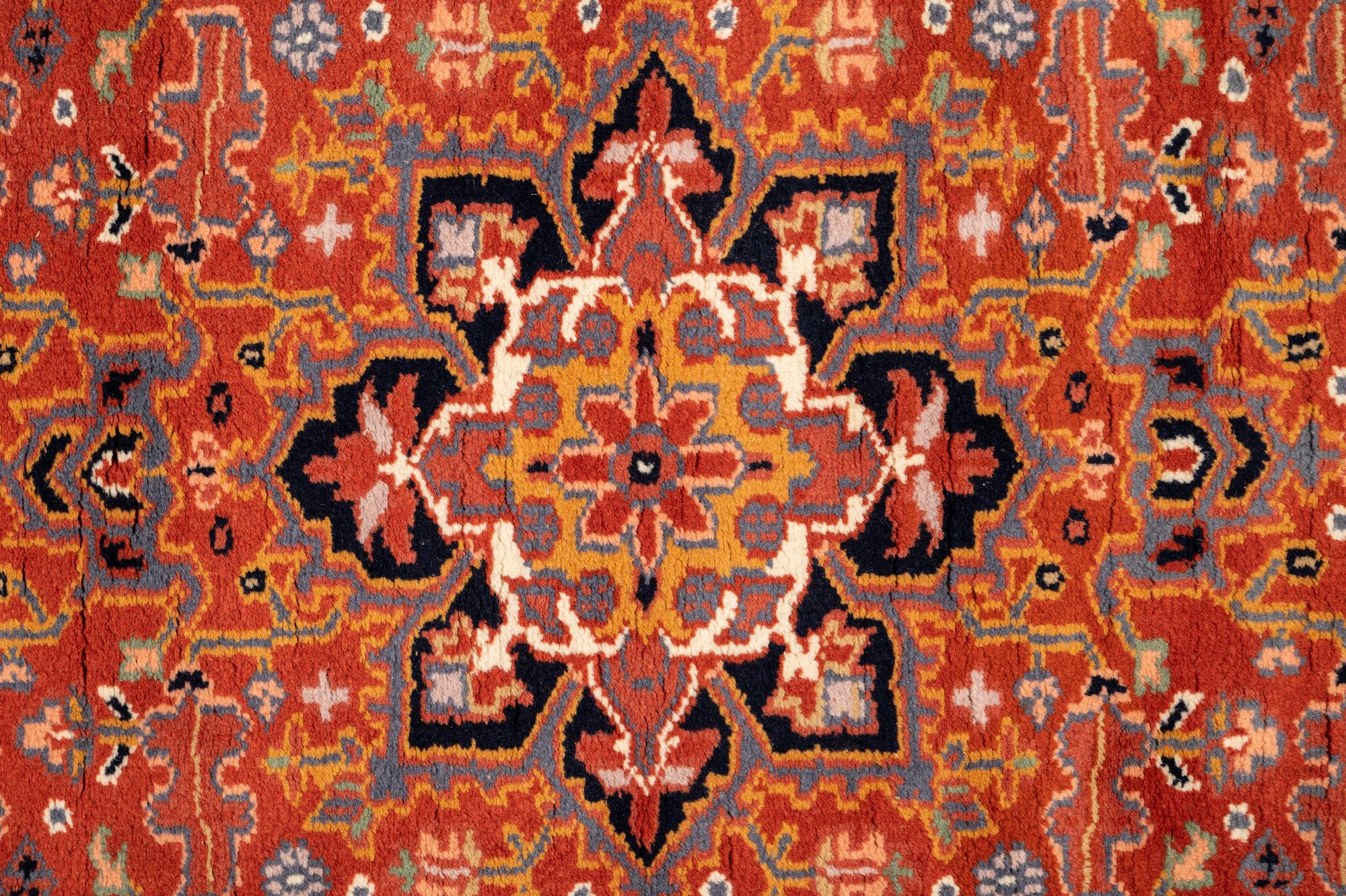 Three Indo-Persian Wool Mats and a Persian Pictorial Wool Mat