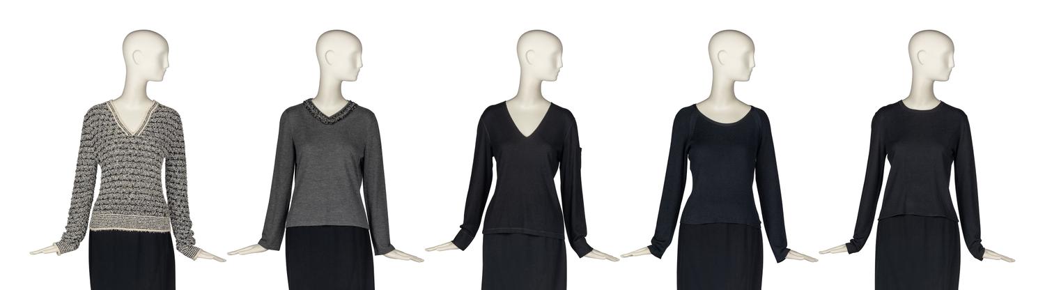 Five Chanel Sweaters