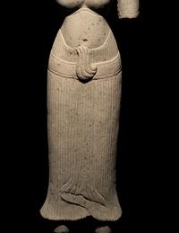 A Khmer Sandstone Figure of a Deity