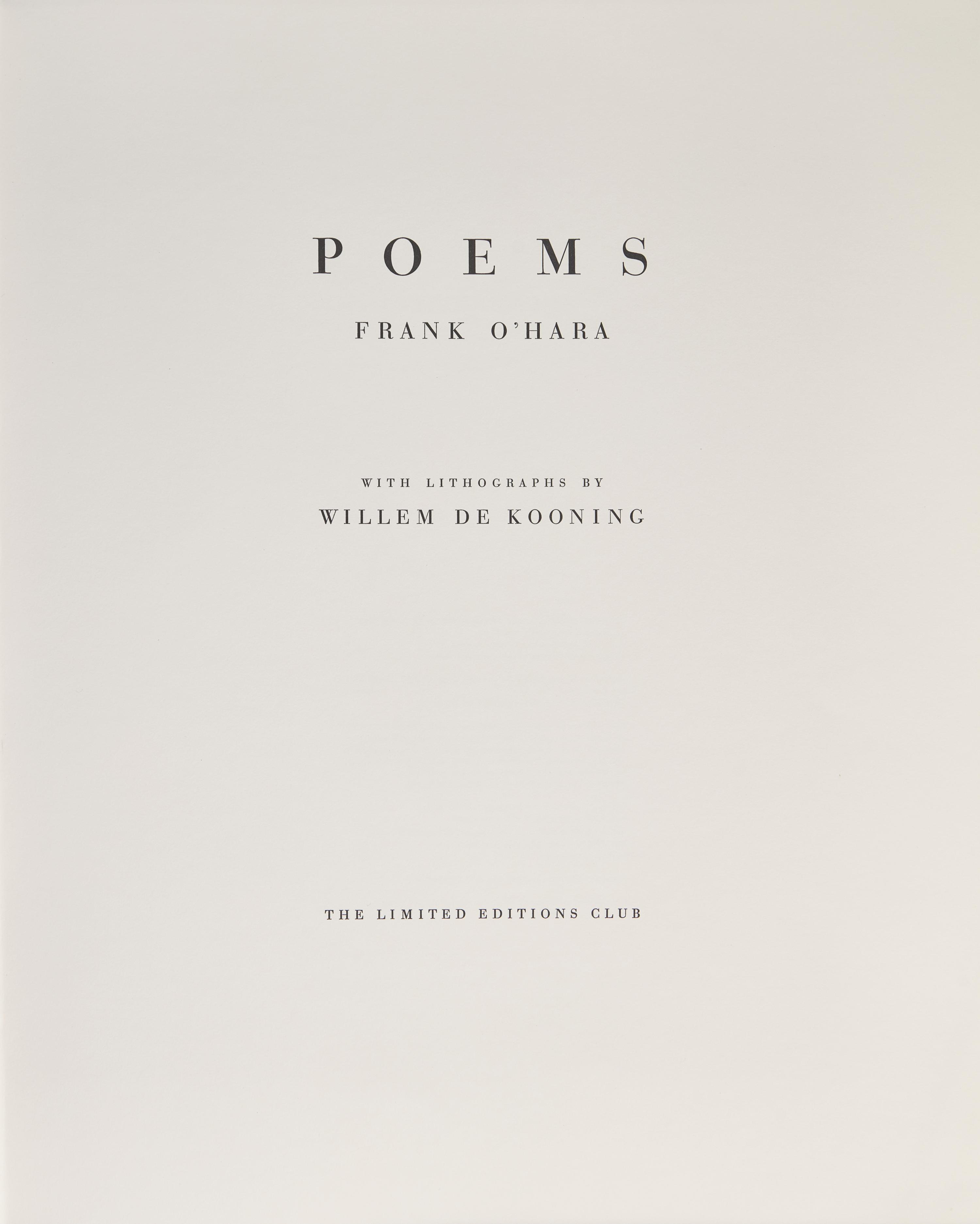 [Limited Editions Club] O'Hara, Frank. Poems