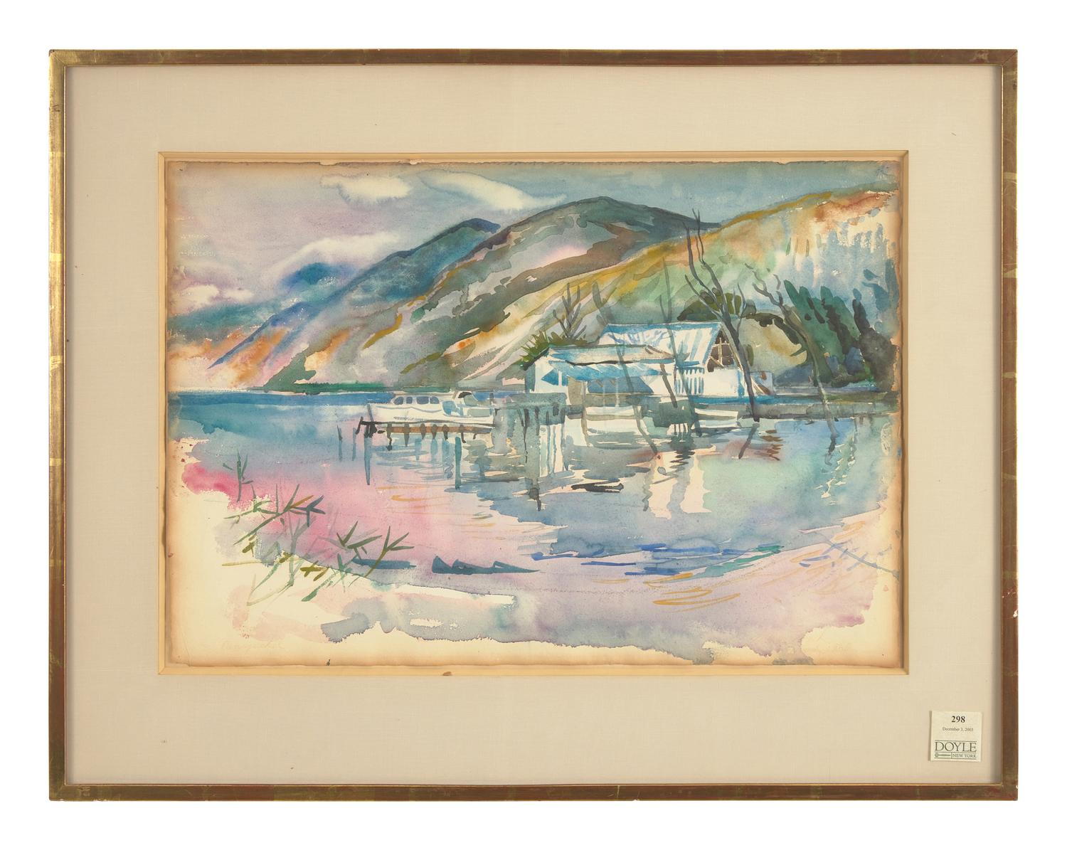 House with Dock, Panajachel, Guatemala, 1960