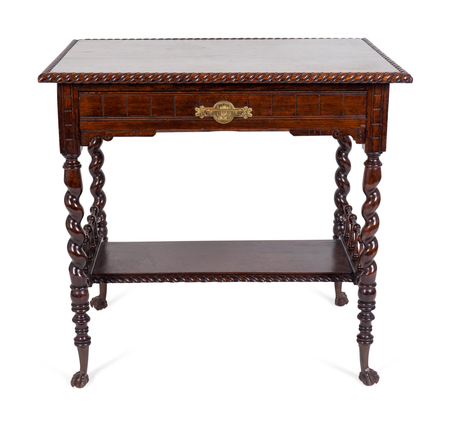 An English Aesthetic Oak Occasional Table — CIRCA 1880