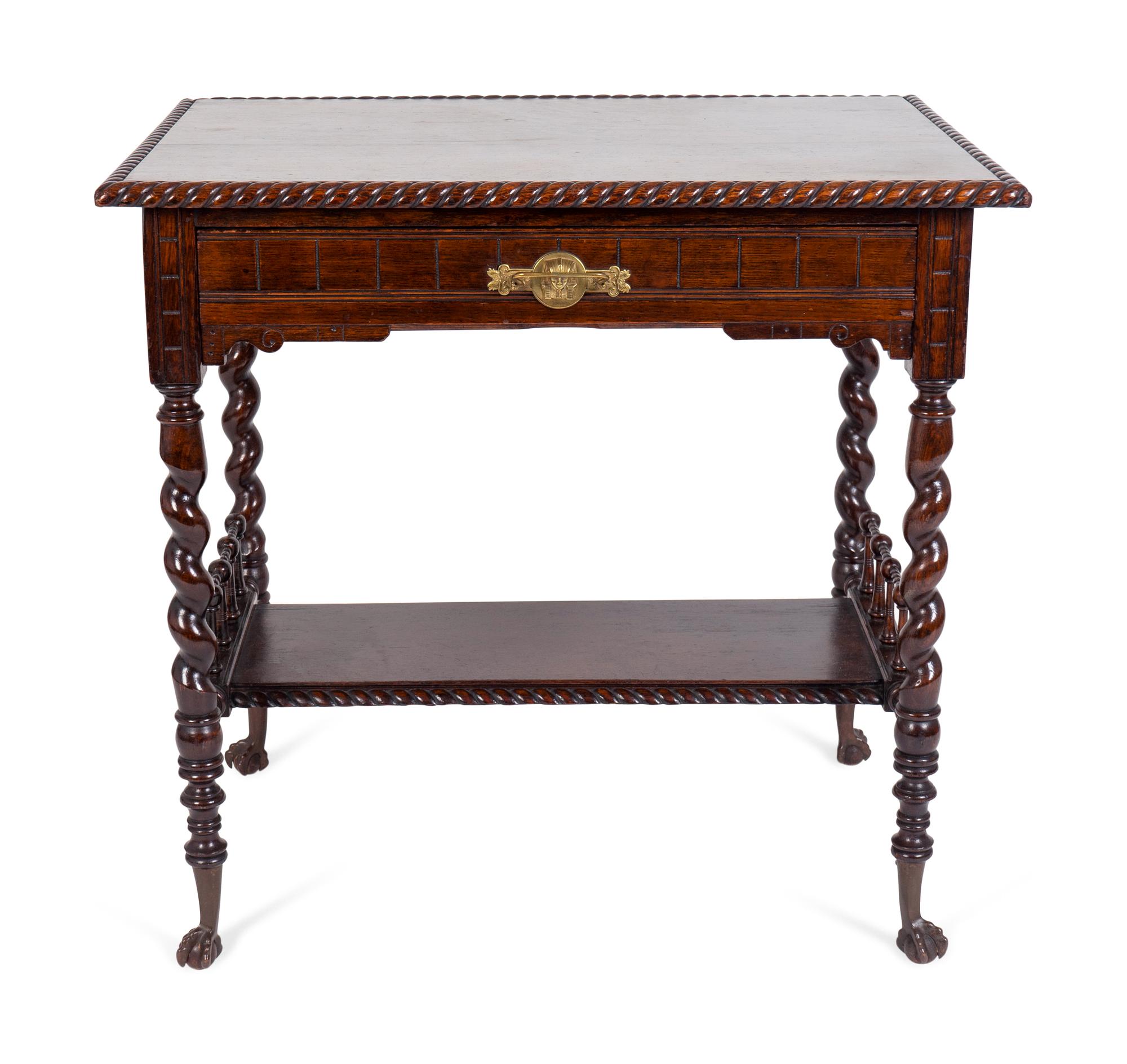 An English Aesthetic Oak Occasional Table — CIRCA 1880