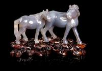 Two Chinese Hardstone Figures of Animals