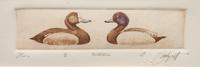 Six Framed Prints, in Four Frames: Green-Winged Teal, Artist's Proof; Goldeneye & Bluebill Decoys, edition 34/100; Black Duck, edition 28/100; together in one frame: Redhead , edition 17/100; Bluebill , edition 10/100; Pintail , Artist's Proof