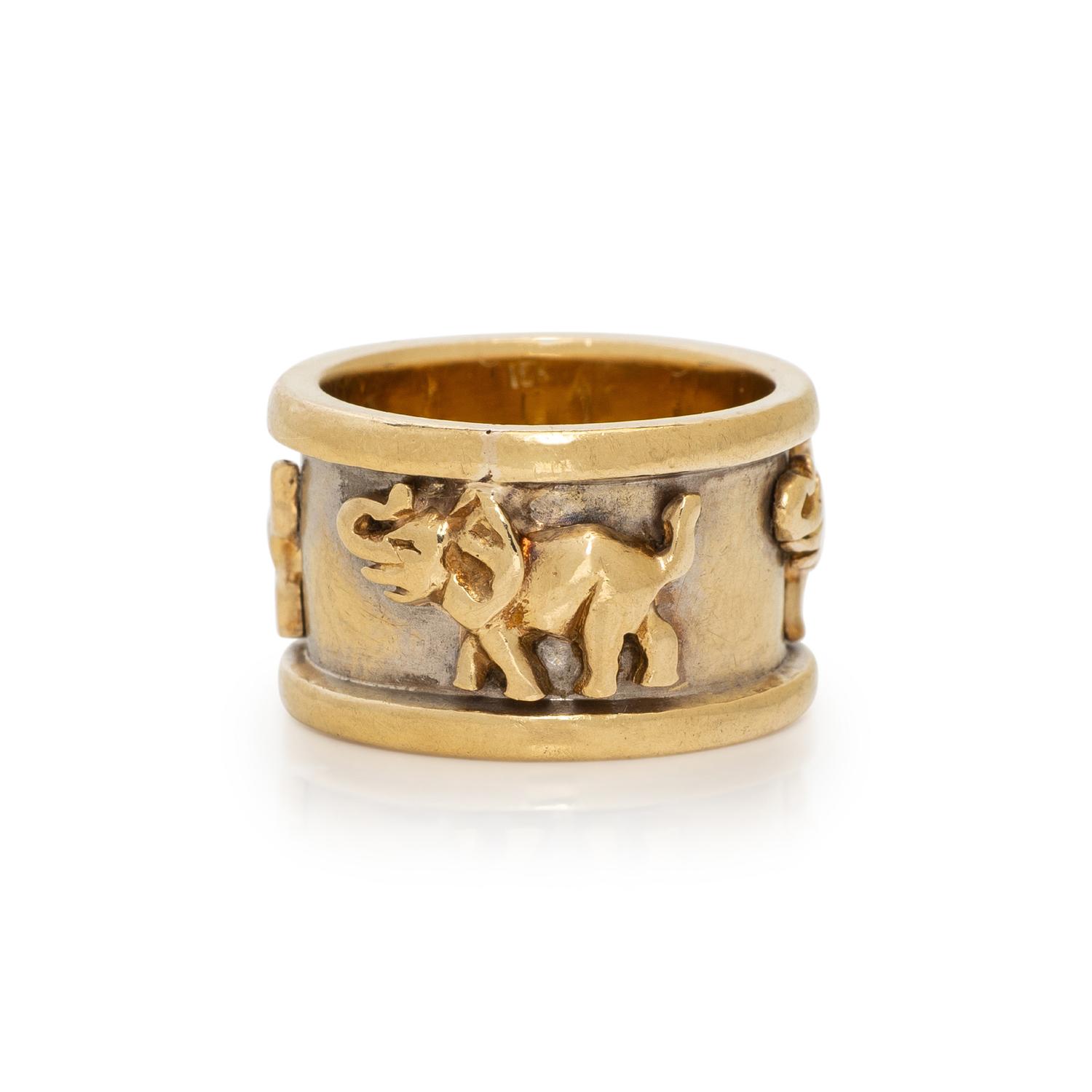 BICOLOR GOLD ELEPHANT RING