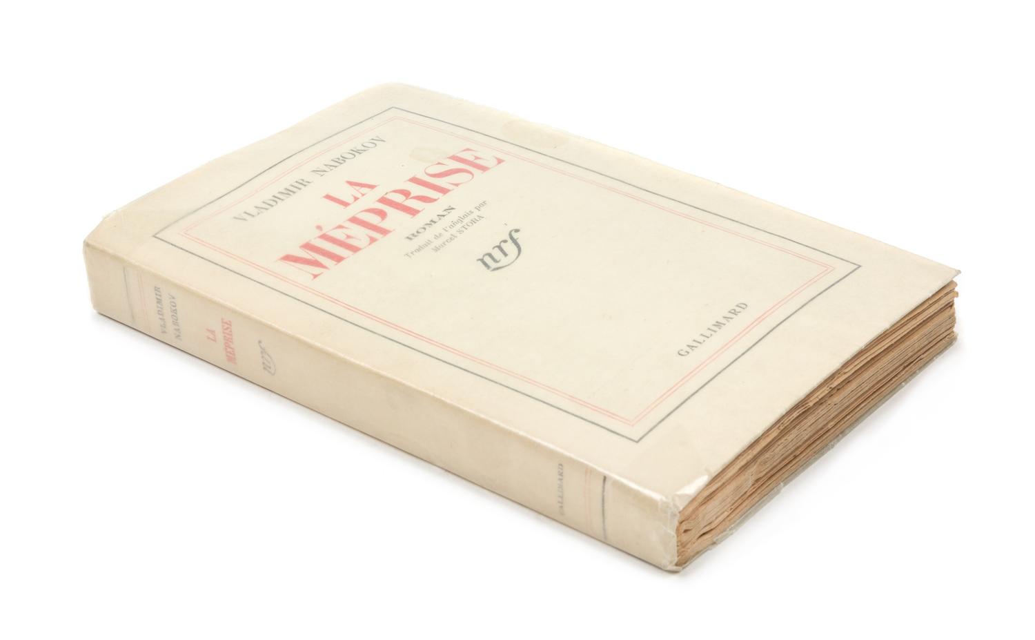 NABOKOV, Vladimir (1899-1977). La Méprise. [Despair.] Paris: Gallimard, 1939. PRESENTATION COPY. A SUPERB ASSOCIATION COPY.