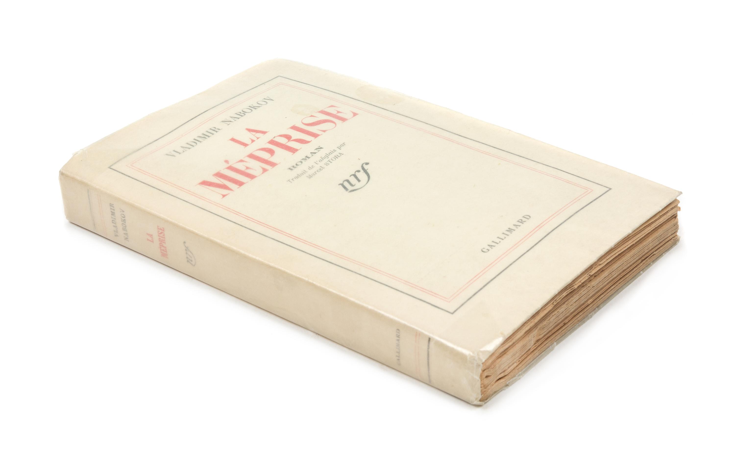 NABOKOV, Vladimir (1899-1977). La Méprise. [Despair.] Paris: Gallimard, 1939. PRESENTATION COPY. A SUPERB ASSOCIATION COPY.