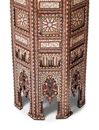 A Pair of Levantine Marquetry and Mother-of-Pearl Inlaid Octagonal Side Tables