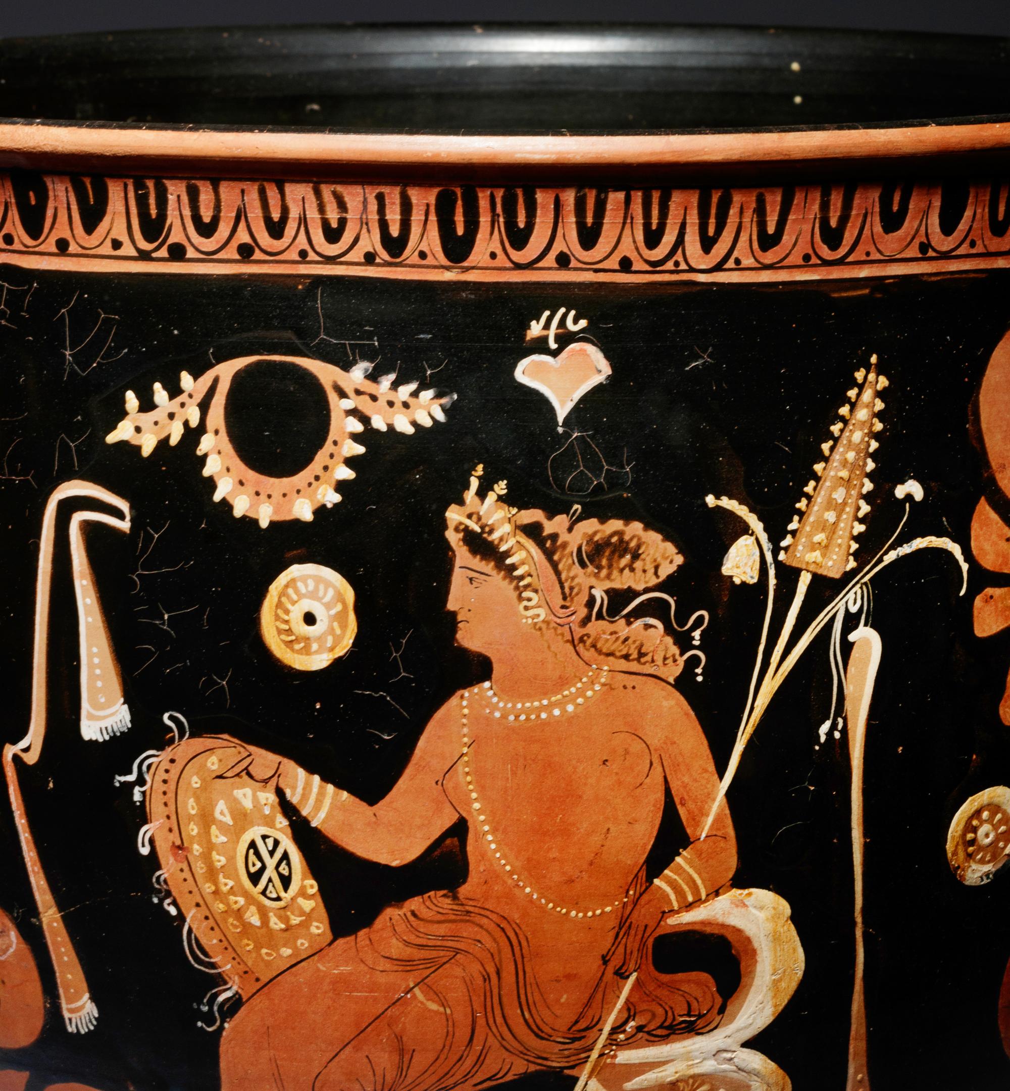 A Large Apulian Red-Figured Skyphos with Eros