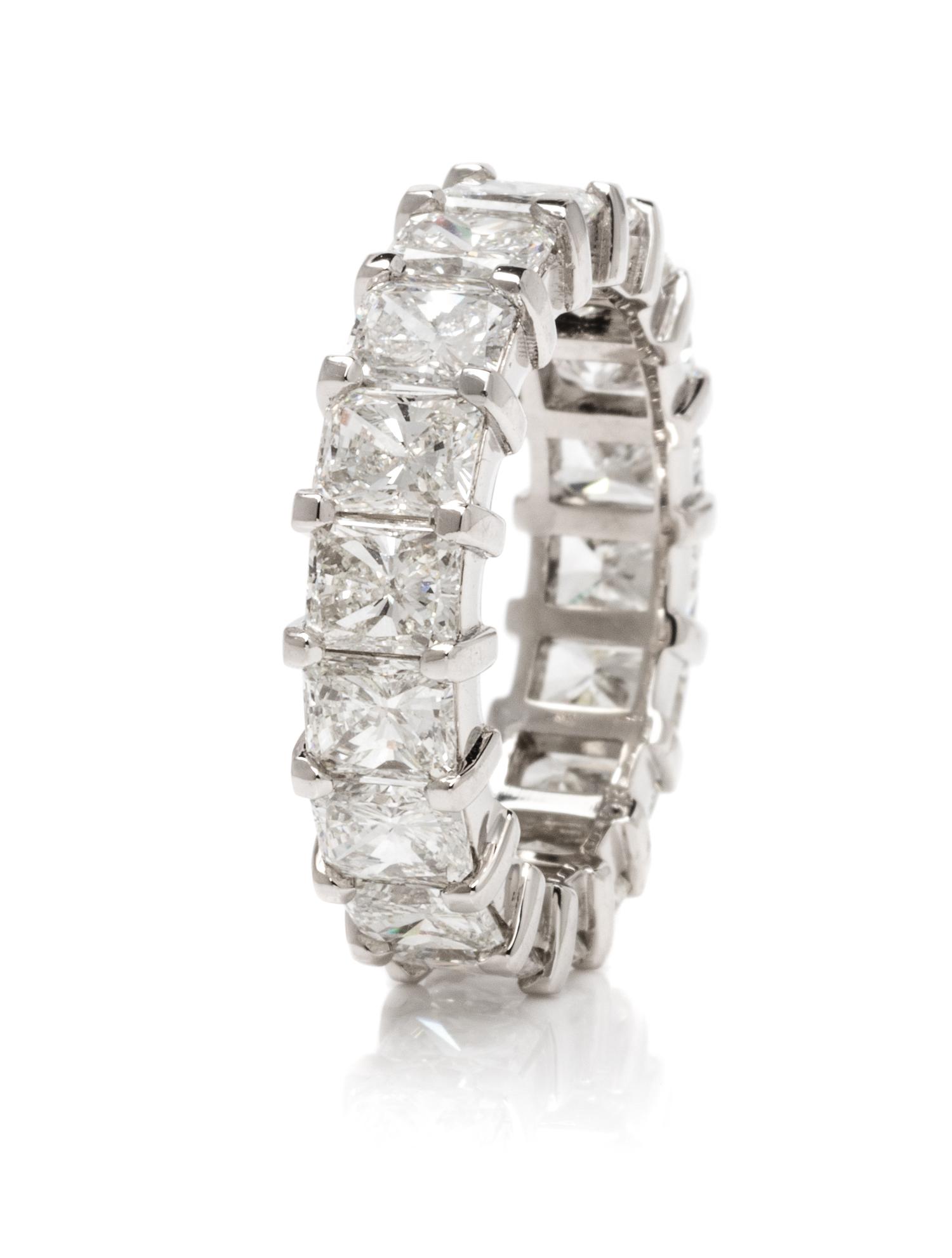 A Platinum and Diamond Eternity Band, 5.00 dwts.