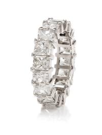 A Platinum and Diamond Eternity Band, 5.00 dwts.