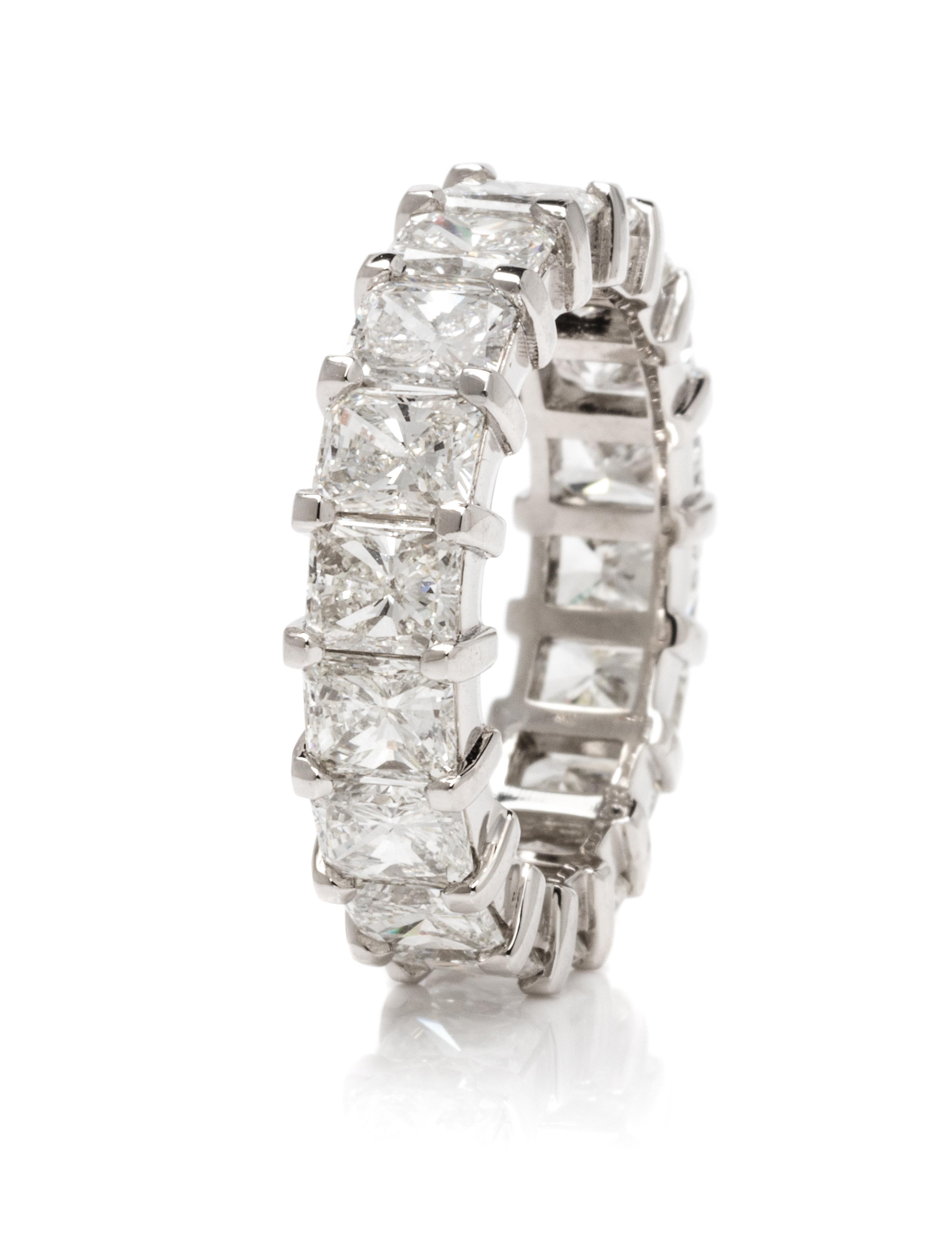 A Platinum and Diamond Eternity Band, 5.00 dwts.