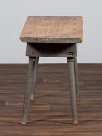 A Shaker Blue Painted Pine Work Bench
