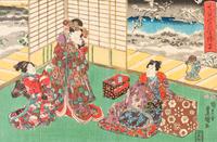 13 Japanese Woodblock Prints of Geishas