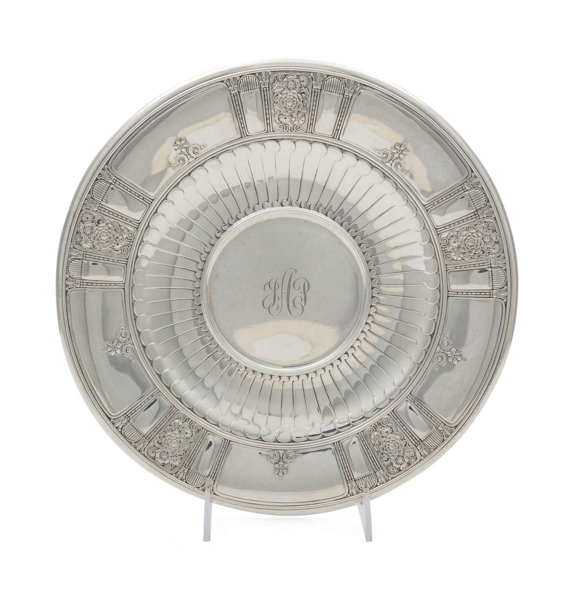 An American Silver Cake Dish — Gorham Mfg. Co., Providence, RI, Second-half 20th Century