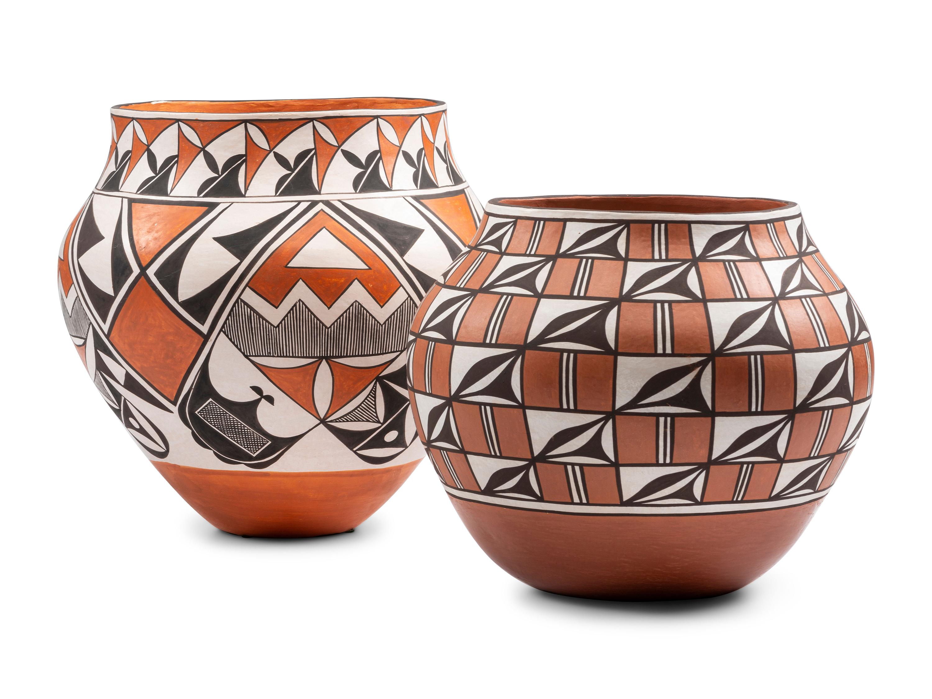 Polychrome Pottery Jars
