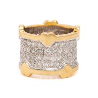 Diamond and Bicolor Gold Ring