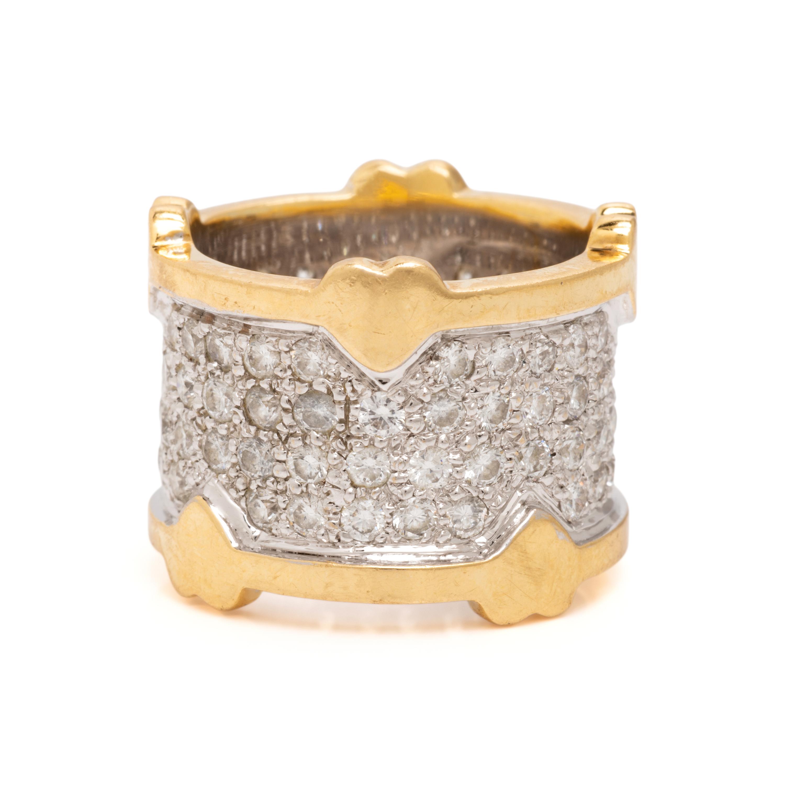 Diamond and Bicolor Gold Ring