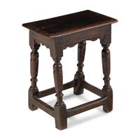 An English Oak Joined Stool