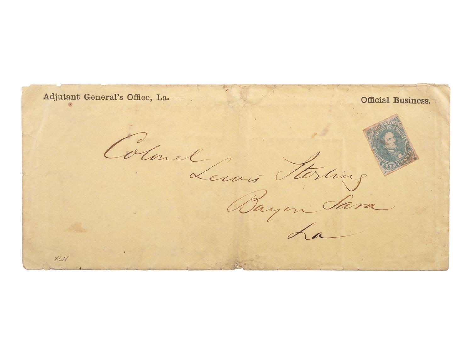 [CIVIL WAR]. POW letter from Lieutenant James R. Chambers, Co. B, 60th North Carolina Infantry.