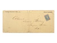 [CIVIL WAR]. POW letter from Lieutenant James R. Chambers, Co. B, 60th North Carolina Infantry.