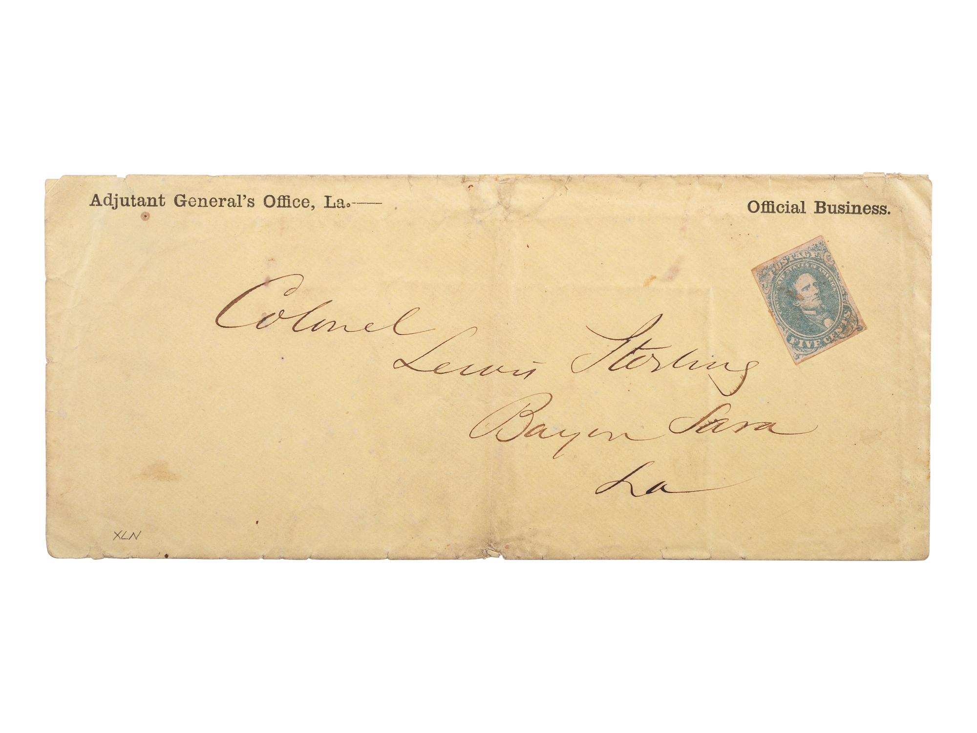 [CIVIL WAR]. POW letter from Lieutenant James R. Chambers, Co. B, 60th North Carolina Infantry.