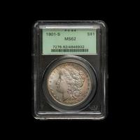 A 1901-S Morgan $1 Coin (PCGS MS62)