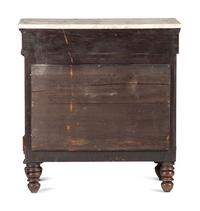 A Classical Carved and Veneered Walnut Marble Top Pier Table