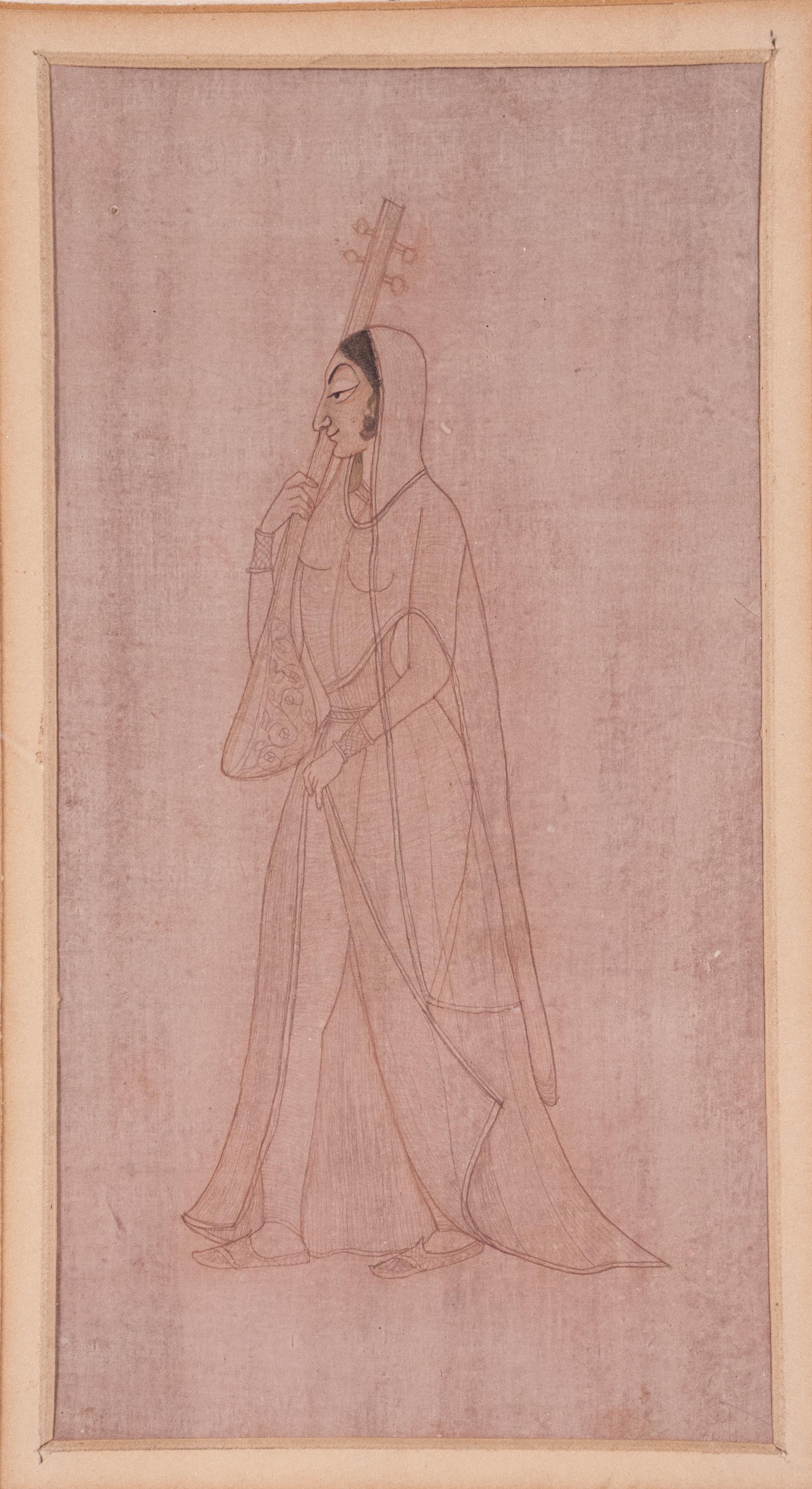 Four Indian Miniature Drawings